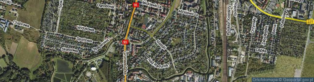 Zdjęcie satelitarne Matejki Jana ul.